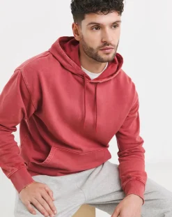 Jacamo Garment Dyed Relax Fit Overhead Hoodie