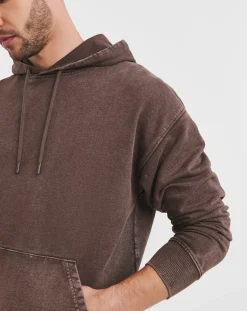 Jacamo Garment Dyed Relax Fit Overhead Hoodie