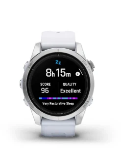 Garmin Epix Pro (Gen 2) 42mm Smart Watch - Silver with stone Band