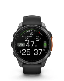 Garmin Fenix 8 47mm Amoled Smart Watch - Slate Grey with Silicone Band