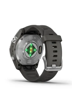 Garmin Fenix 7S Pro Solar Edition 42mm Smart Watch - Silver with Graphite Band