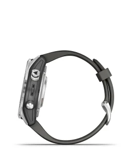 Garmin Fenix 7S Pro Solar Edition 42mm Smart Watch - Silver with Graphite Band
