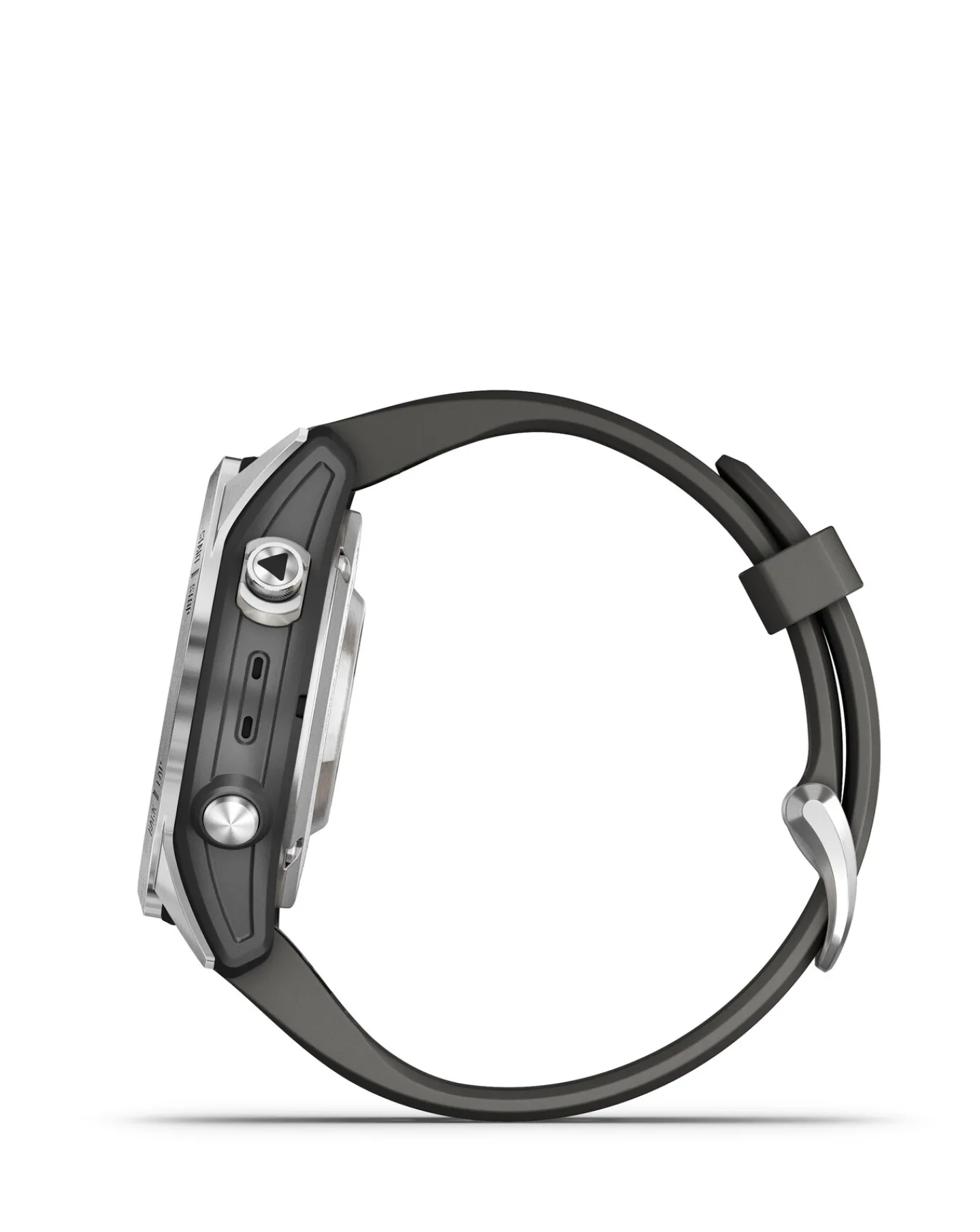 Garmin Fenix 7S Pro Solar Edition 42mm Smart Watch - Silver with Graphite Band