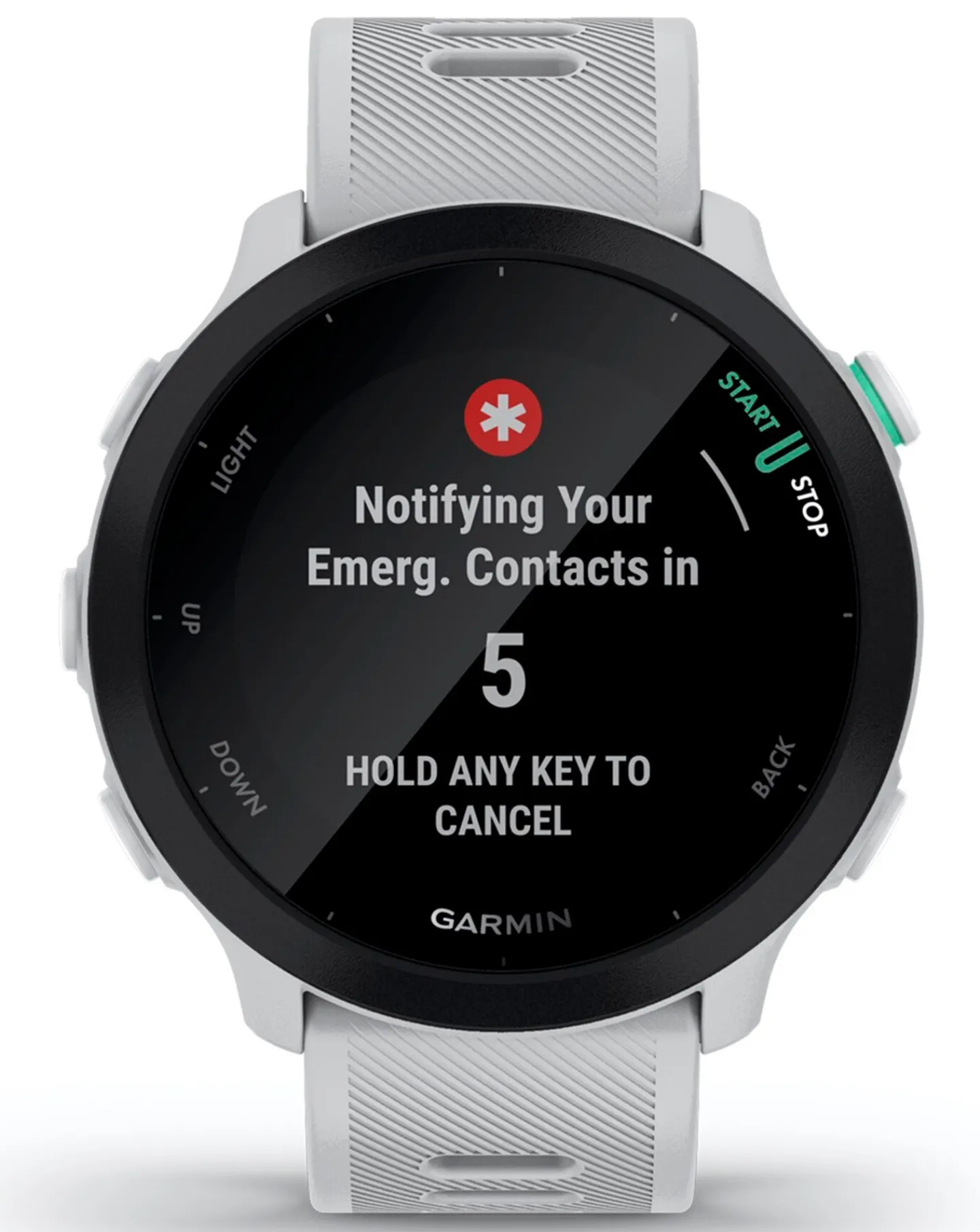 Garmin Forerunner 55 GPS Running Smart Watch - White