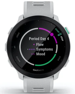Garmin Forerunner 55 GPS Running Smart Watch - White