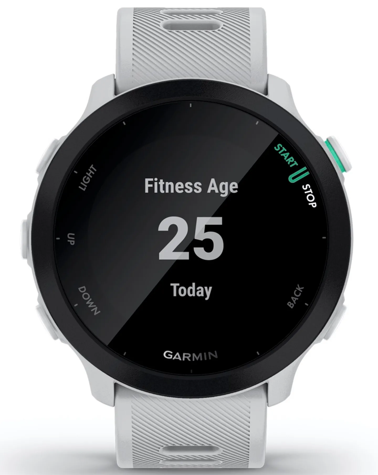 Garmin Forerunner 55 GPS Running Smart Watch - White