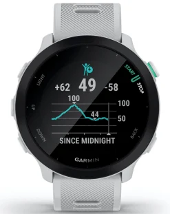 Garmin Forerunner 55 GPS Running Smart Watch - White