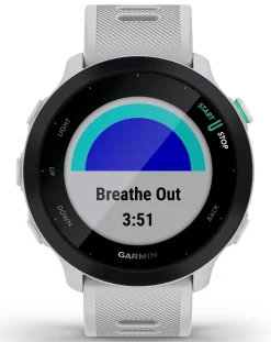 Garmin Forerunner 55 GPS Running Smart Watch - White