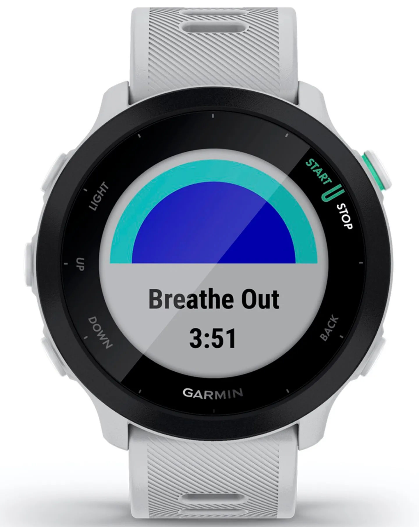 Garmin Forerunner 55 GPS Running Smart Watch - White