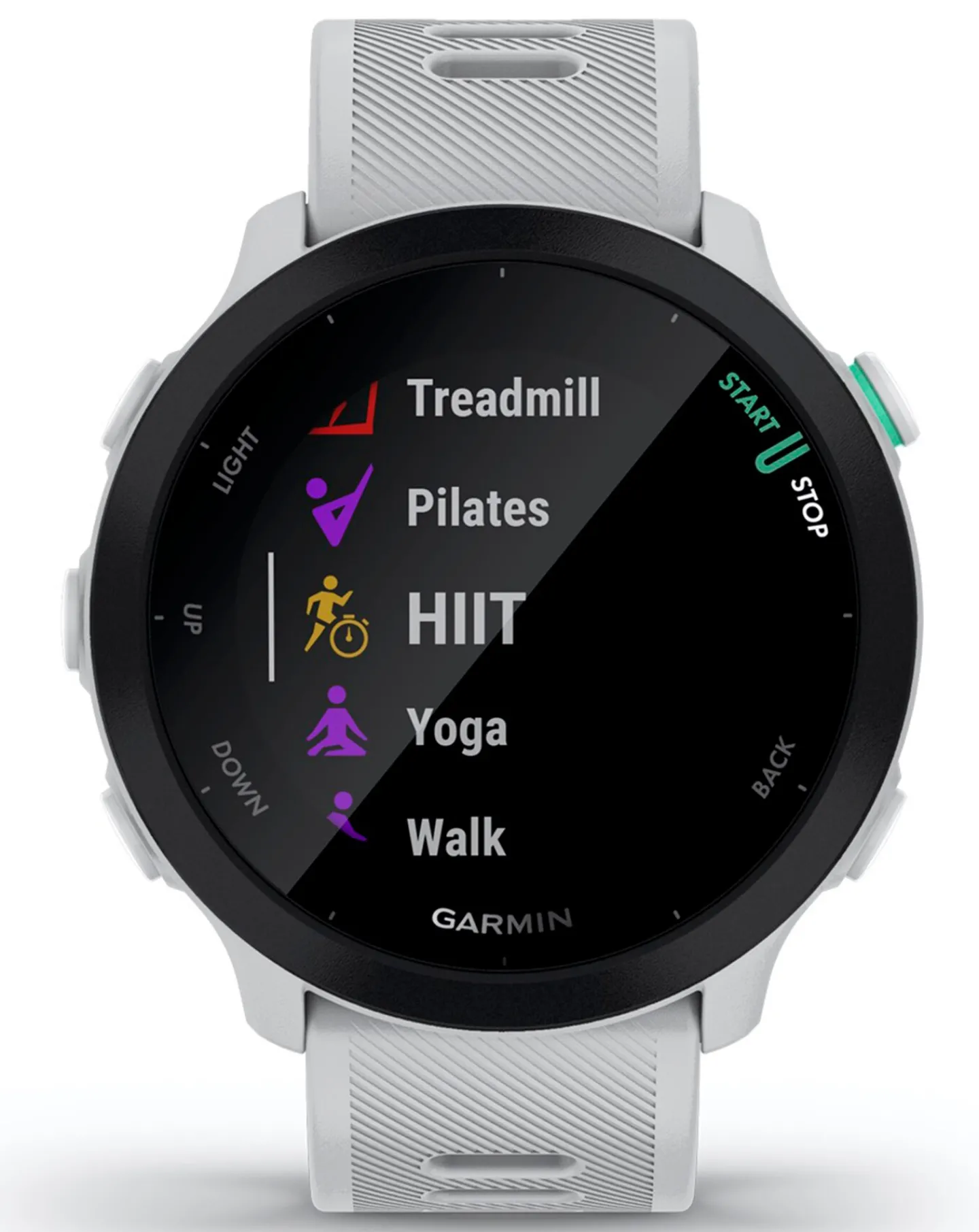 Garmin Forerunner 55 GPS Running Smart Watch - White