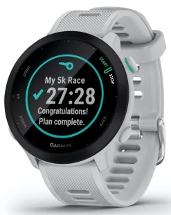 Garmin Forerunner 55 GPS Running Smart Watch - White