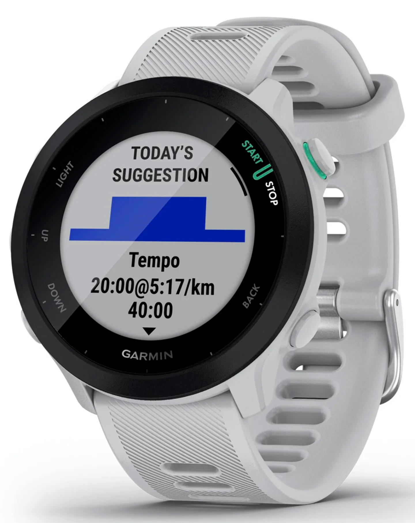 Garmin Forerunner 55 GPS Running Smart Watch - White