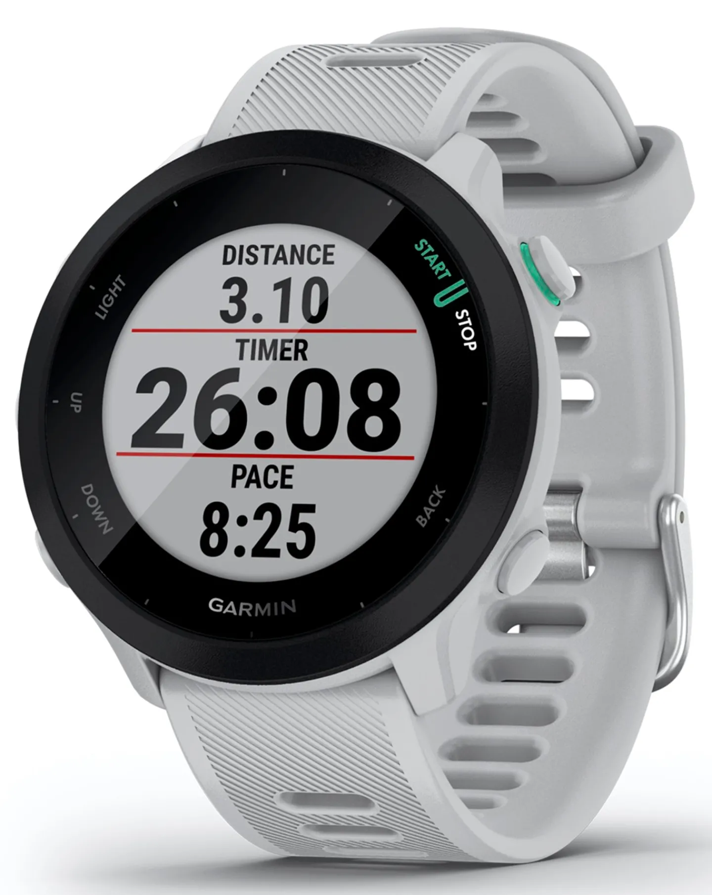 Garmin Forerunner 55 GPS Running Smart Watch - White