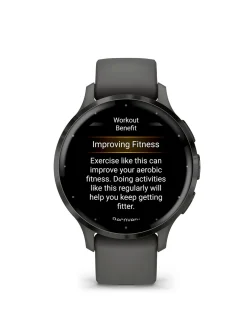 Garmin Venu 3S 41mm Smartwatch - Pebble Grey & Slate with Silicone Band
