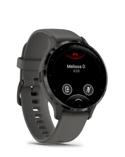 Garmin Venu 3S 41mm Smartwatch - Pebble Grey & Slate with Silicone Band