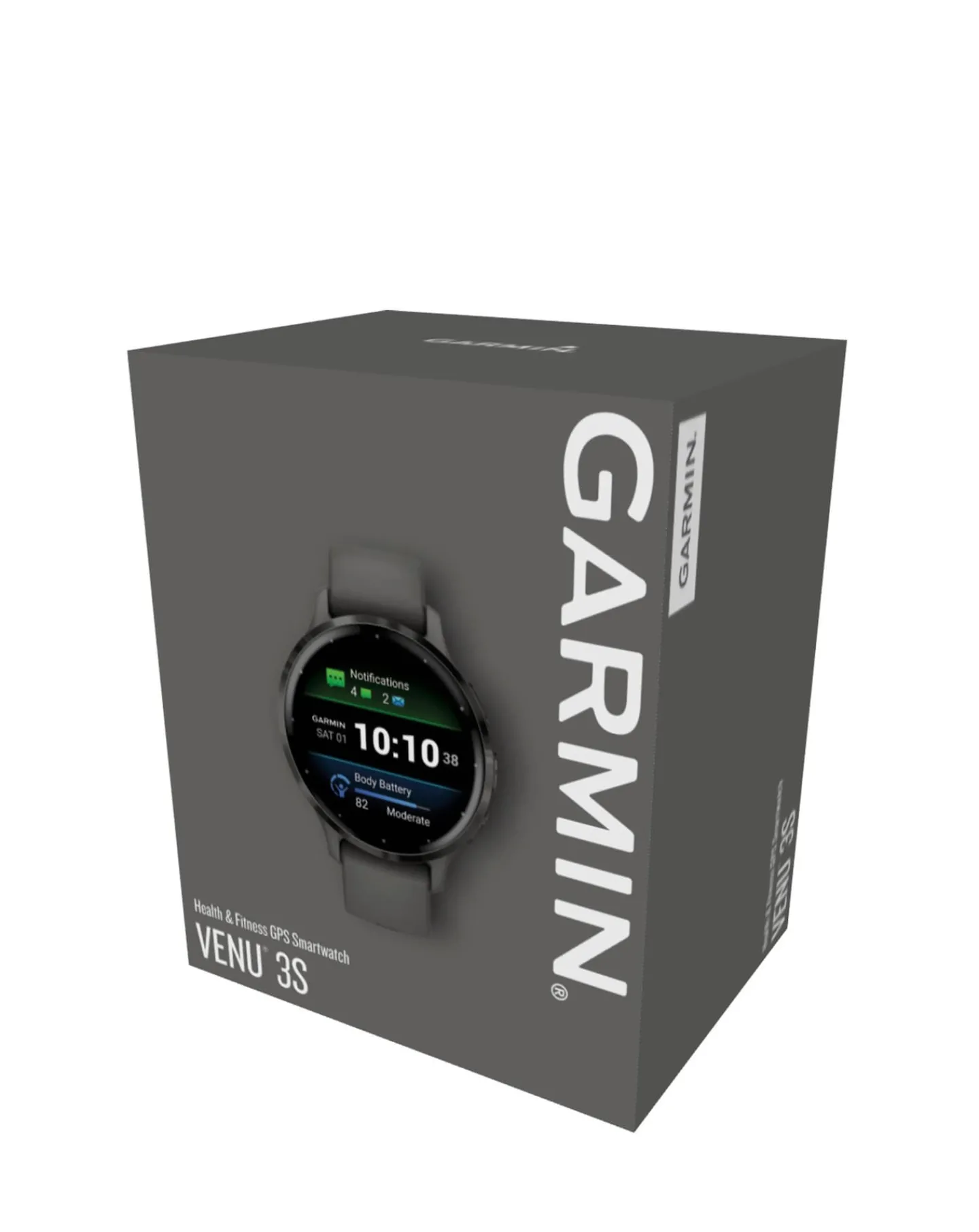 Garmin Venu 3S 41mm Smartwatch - Pebble Grey & Slate with Silicone Band