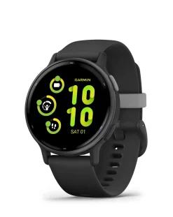 Garmin Vivoactive 5 Smart Watch - Slate & Black with SIlicone Band