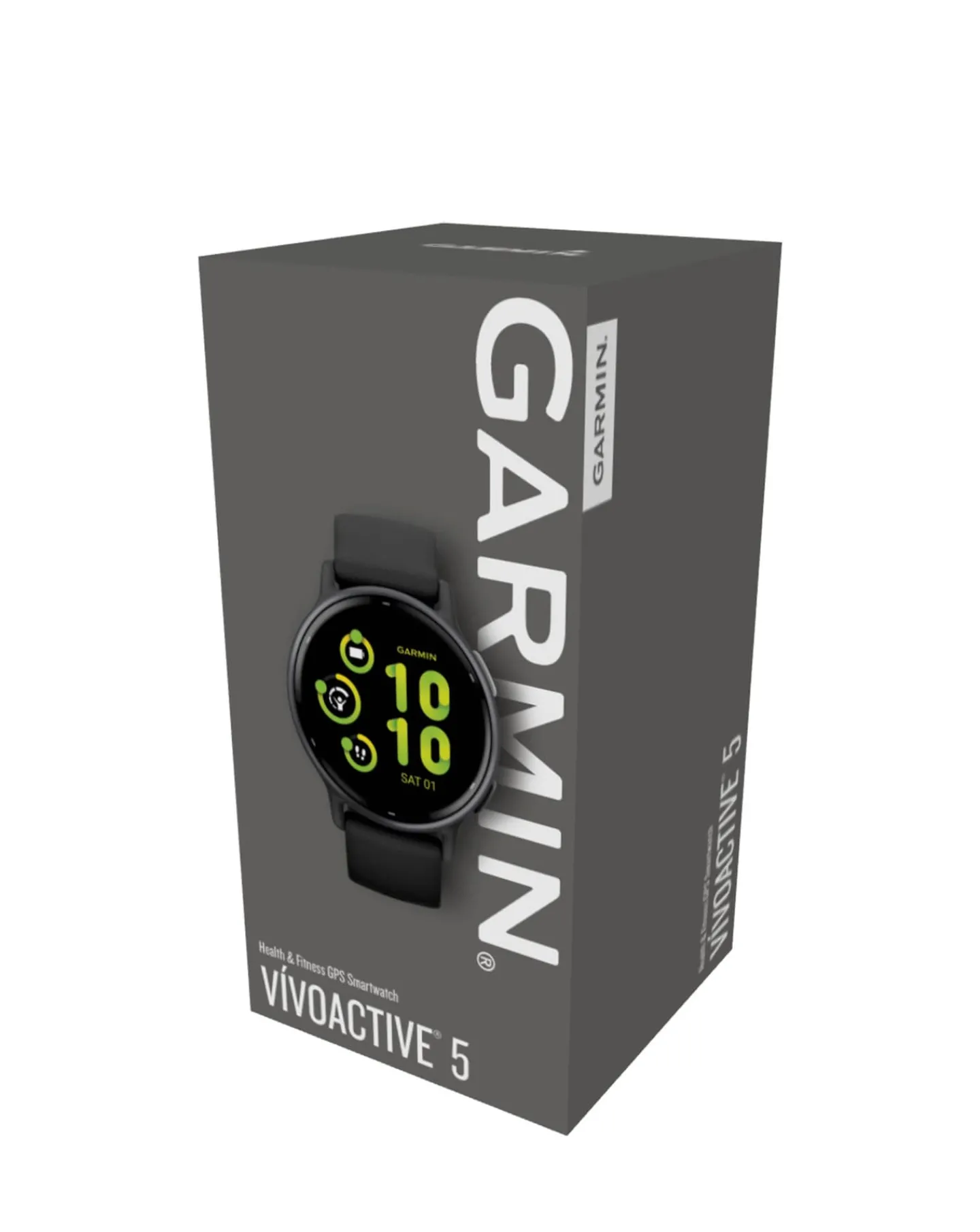 Garmin Vivoactive 5 Smart Watch - Slate & Black with SIlicone Band