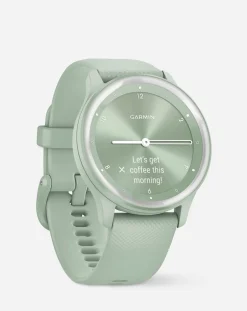 Garmin Vivomove Sport Smart Watch - Cool Mint with Silicone Band