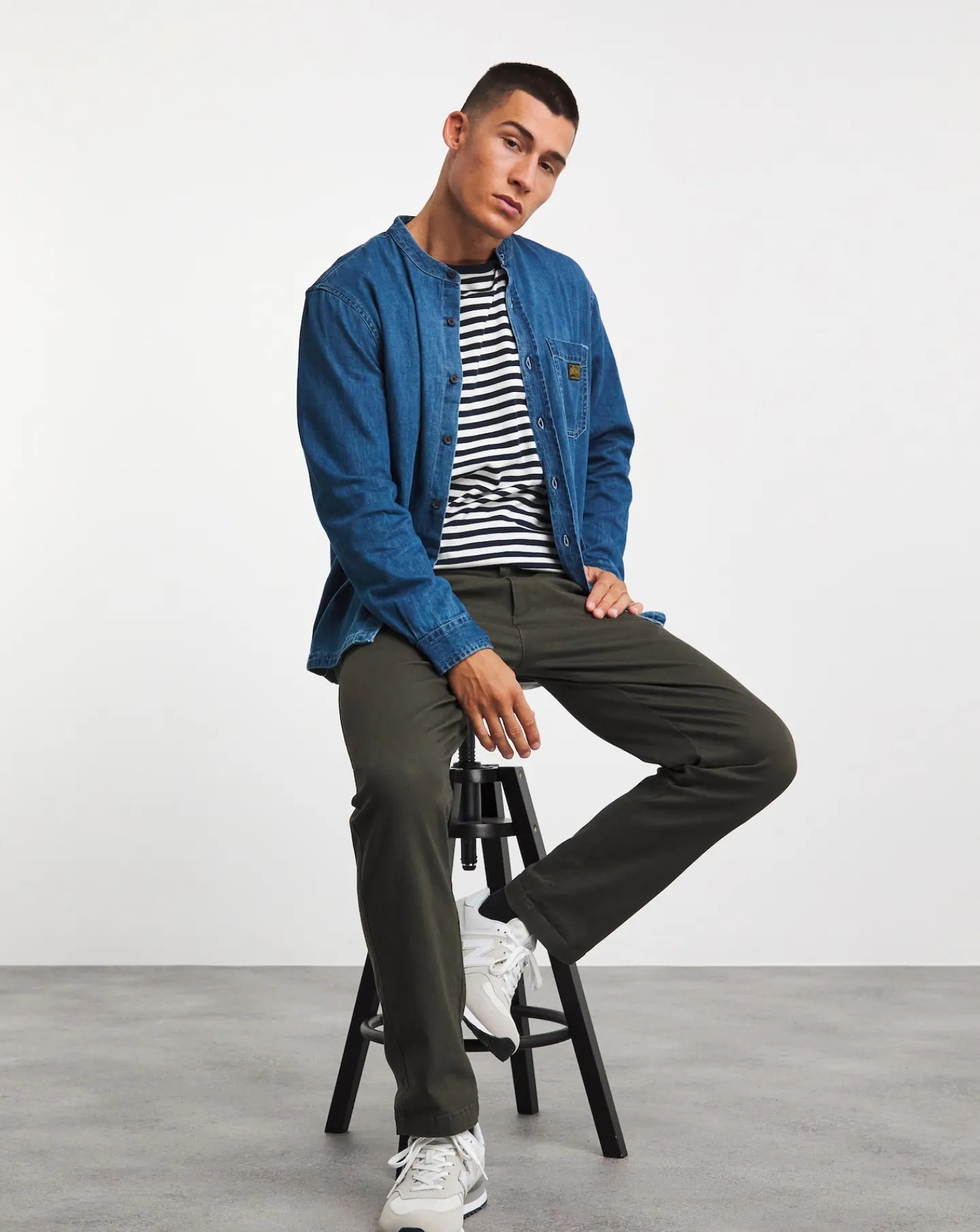 Jacamo Grandad Denim Overshirt