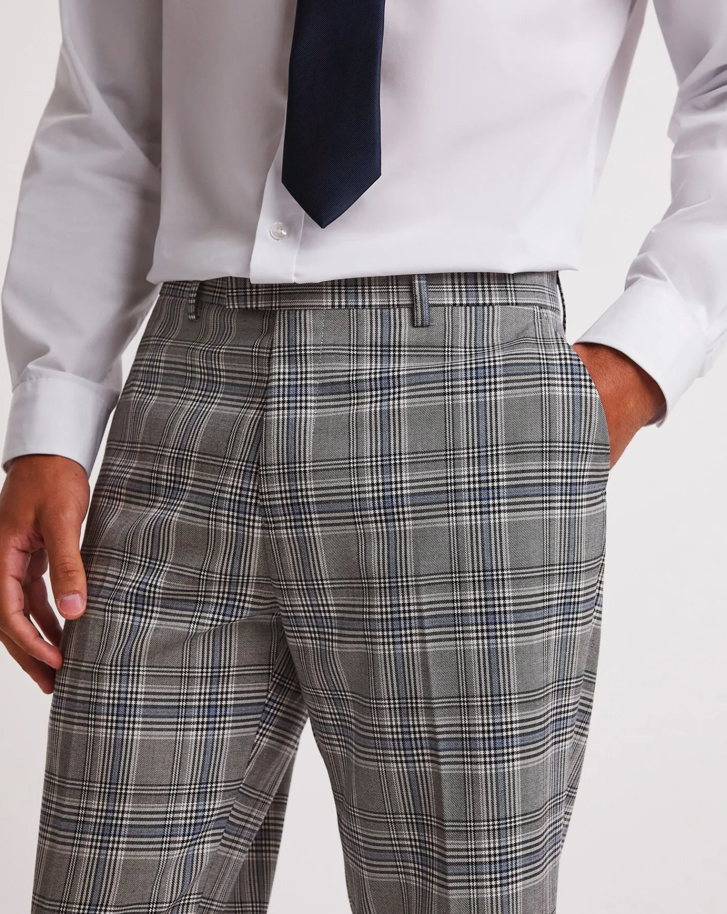 Jacamo Check Regular Fit Suit Trouser