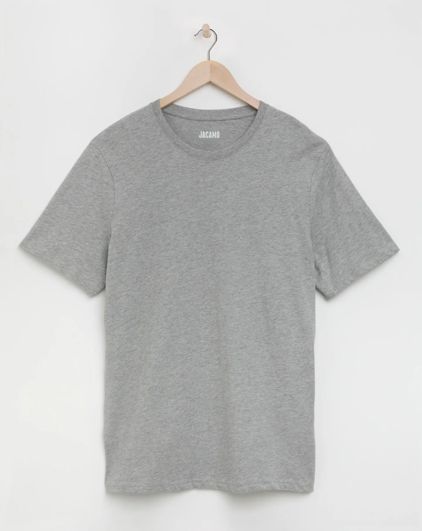 Jacamo Grey Crew Neck T-shirt Long