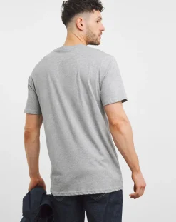 Jacamo Grey Crew Neck T-shirt Long