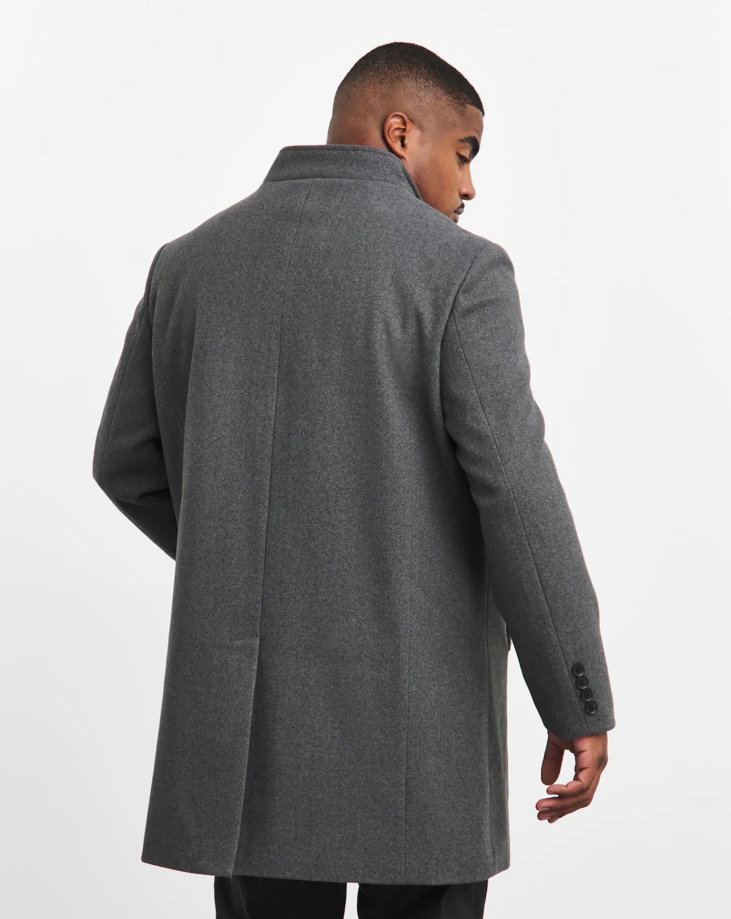 Jacamo Faux Wool Funnel Coat