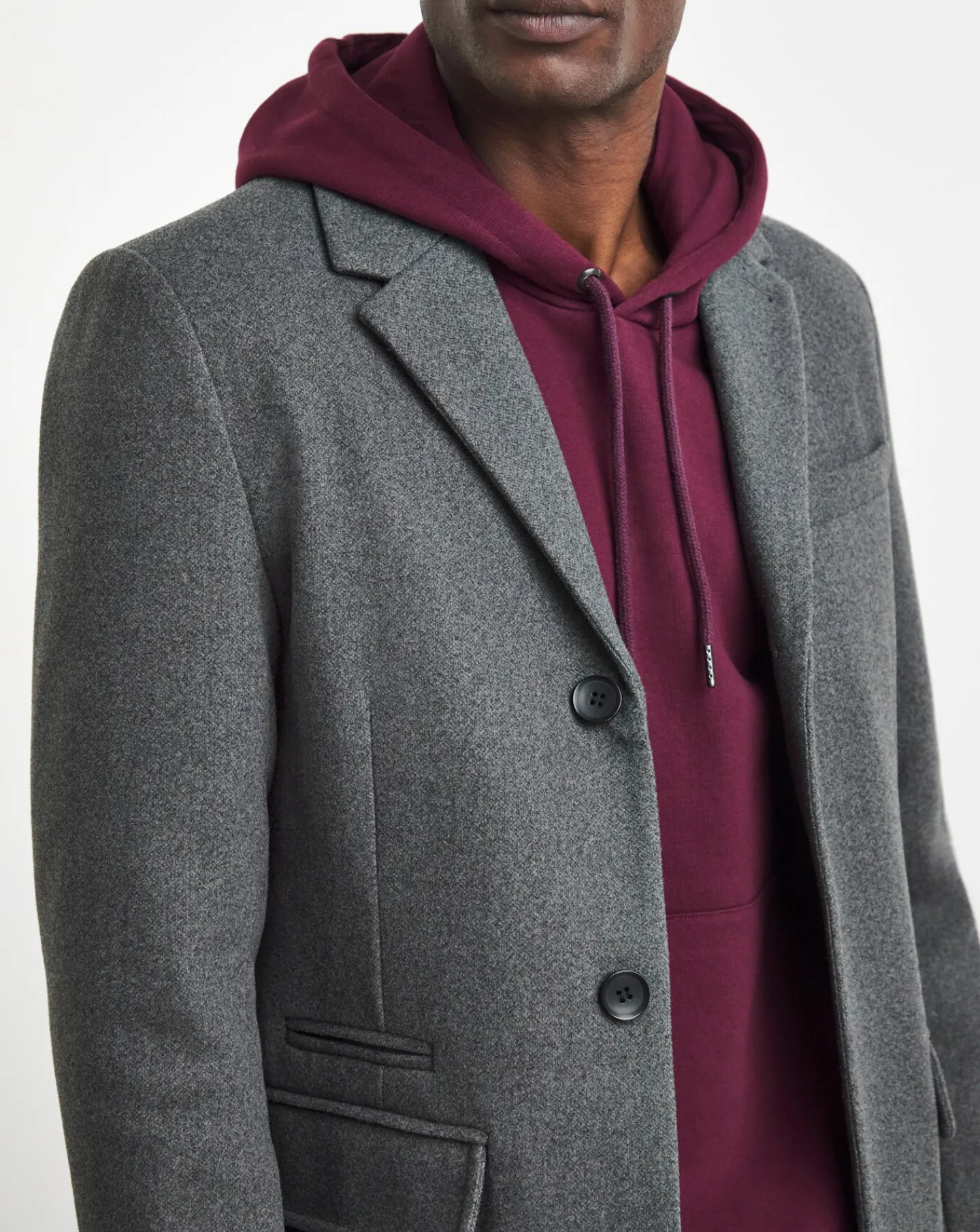 Jacamo Faux Wool Overcoat