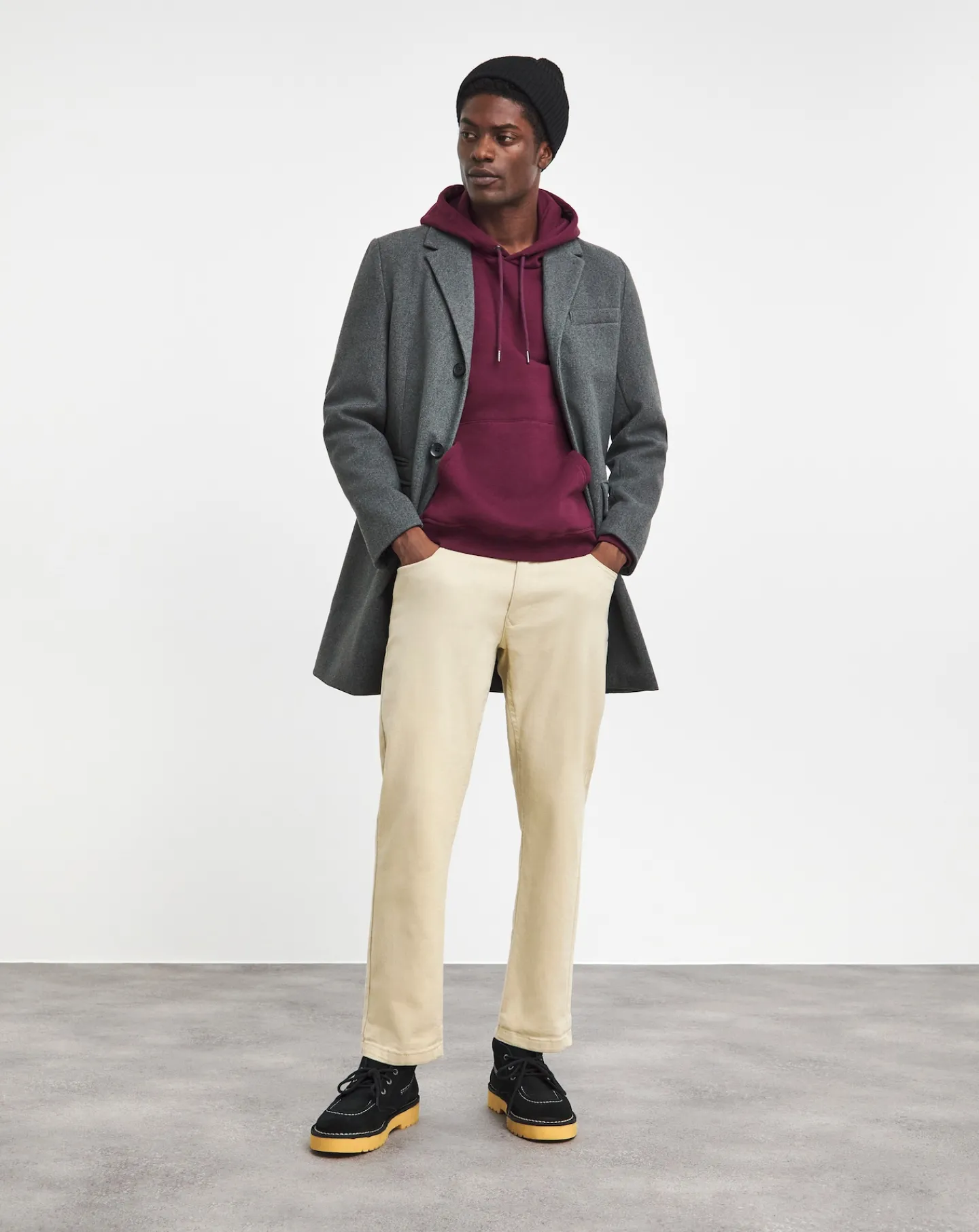 Jacamo Faux Wool Overcoat
