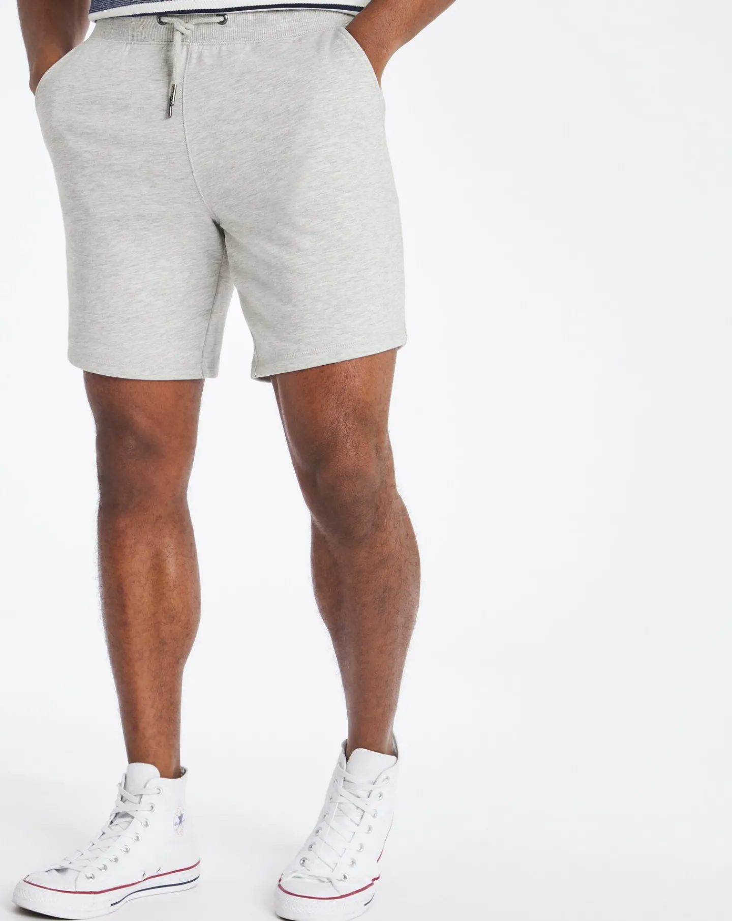Jacamo Grey Marl Fleece Shorts