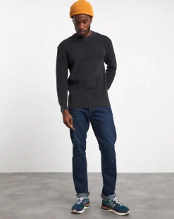 Jacamo Pigment Dyed Slouch Knitted Jumper