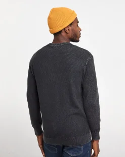 Jacamo Pigment Dyed Slouch Knitted Jumper