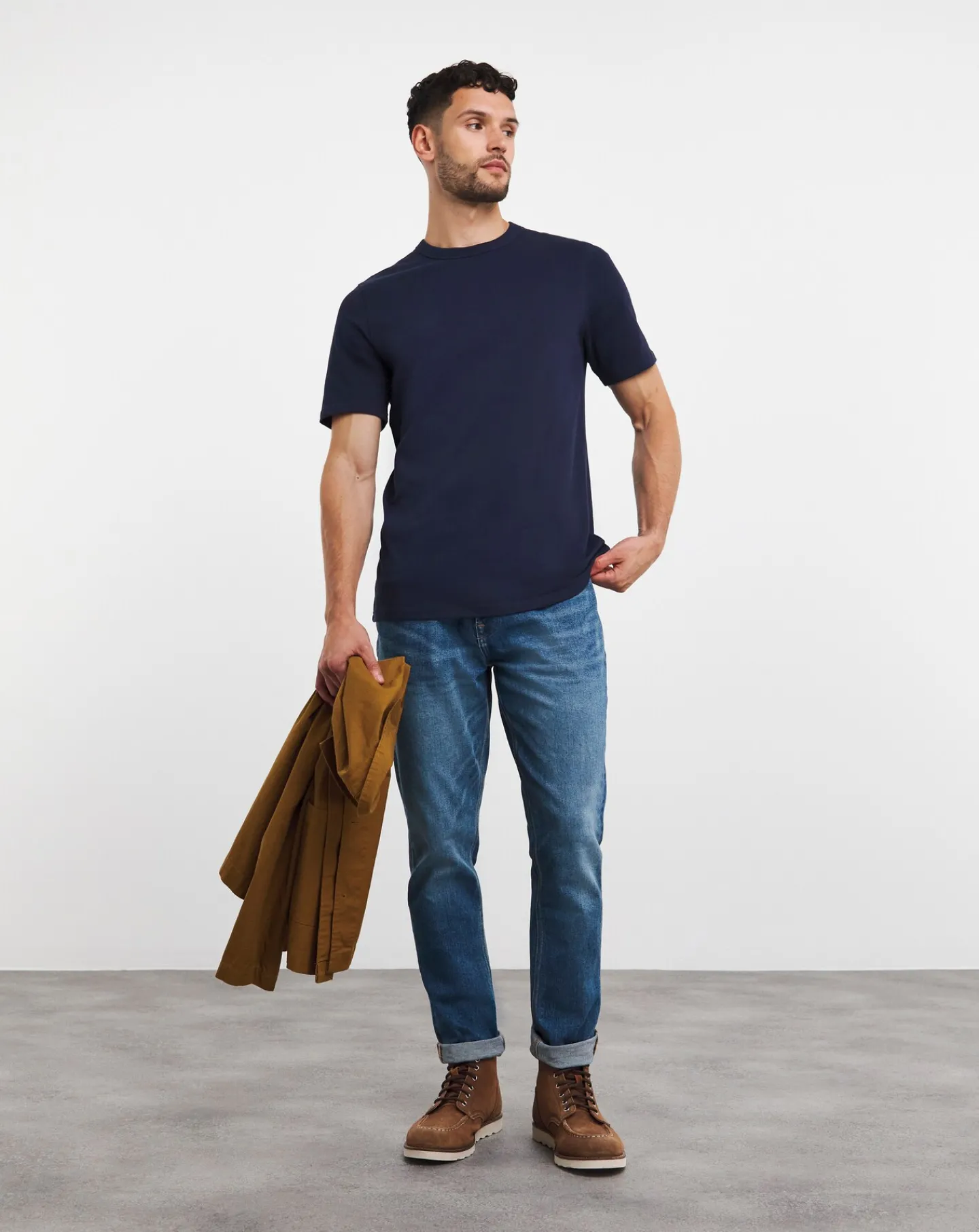 Jacamo Heavyweight Crew Neck T-Shirt Long