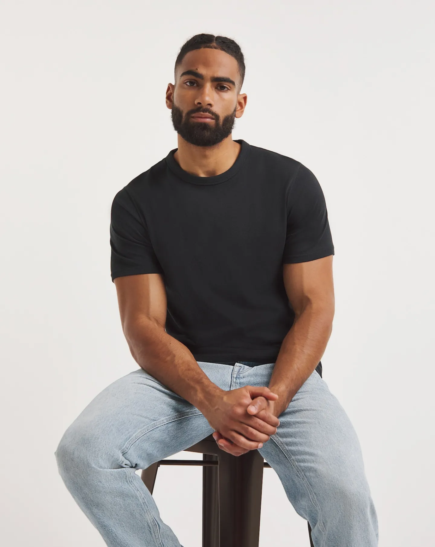 Jacamo Heavyweight Crew Neck T-Shirt Long