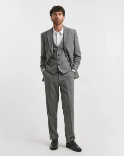 Jacamo Herringbone Tweed Reg Fit Trouser