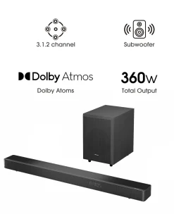 Hisense AX3120G 3.1.2 360W Soundbar with Wireless Subwoofer