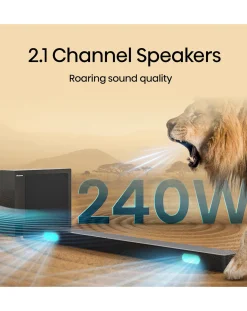 Hisense HS2100 2.1ch 240W Soundbar with DTS Virtual X and Wireless Subwoofer