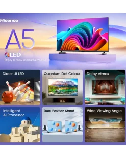 Hisense 40in 40A5NQTUK Smart Full HD HDR QLED Freeview TV