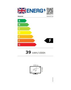 Hisense 40in 40A4NTUK Smart Full HD LED Freeview TV