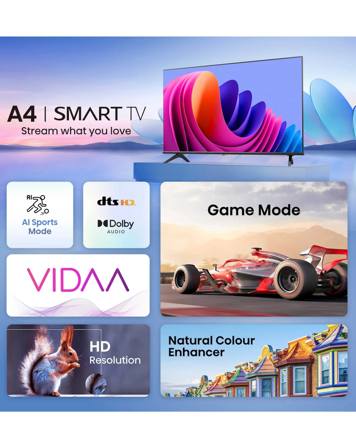Hisense 32in 32A4NTUK Smart Full HD LED Freeview TV