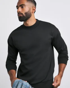 Jacamo Interlock Relaxed Fit High Neck Sweat