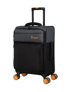 IT Luggage Duo-Tone Pewter & Black Suitcase Range