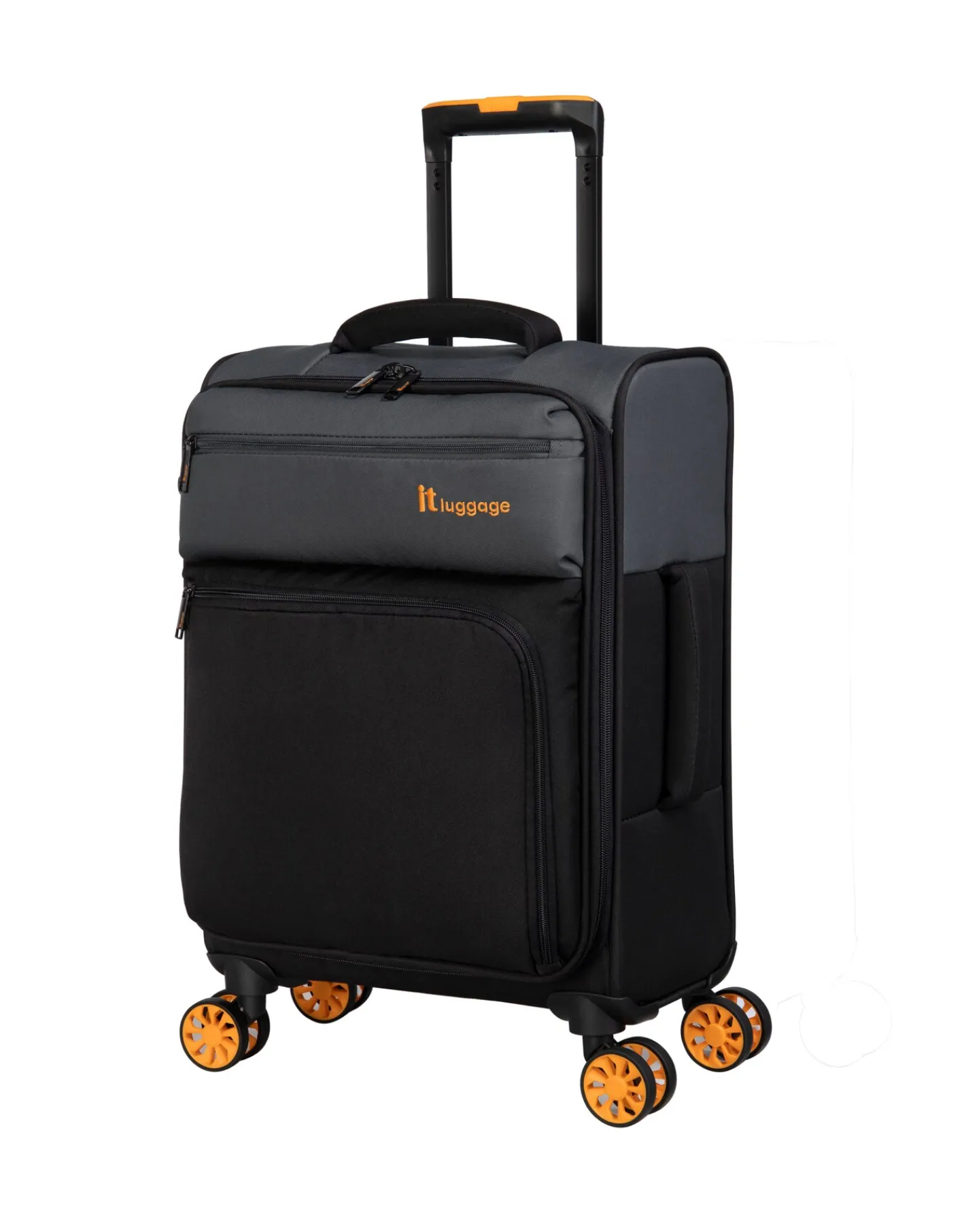 IT Luggage Duo-Tone Pewter & Black Suitcase Range