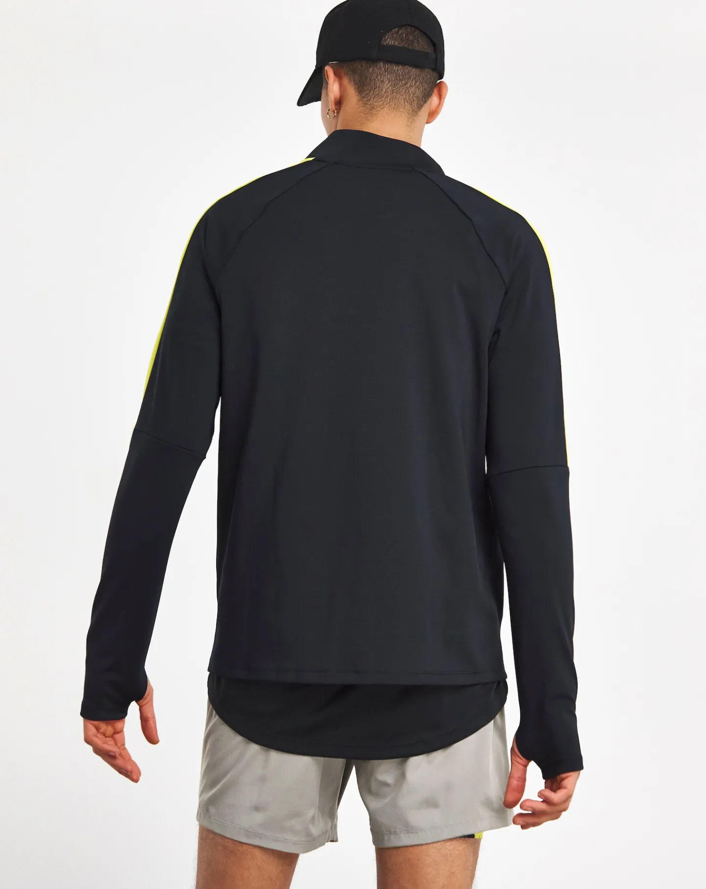 Snowdonia Jacamo Active Zip Up Training Top Lime/Grey