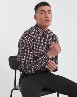 Jacamo Premium Formal Geo Print Shirt
