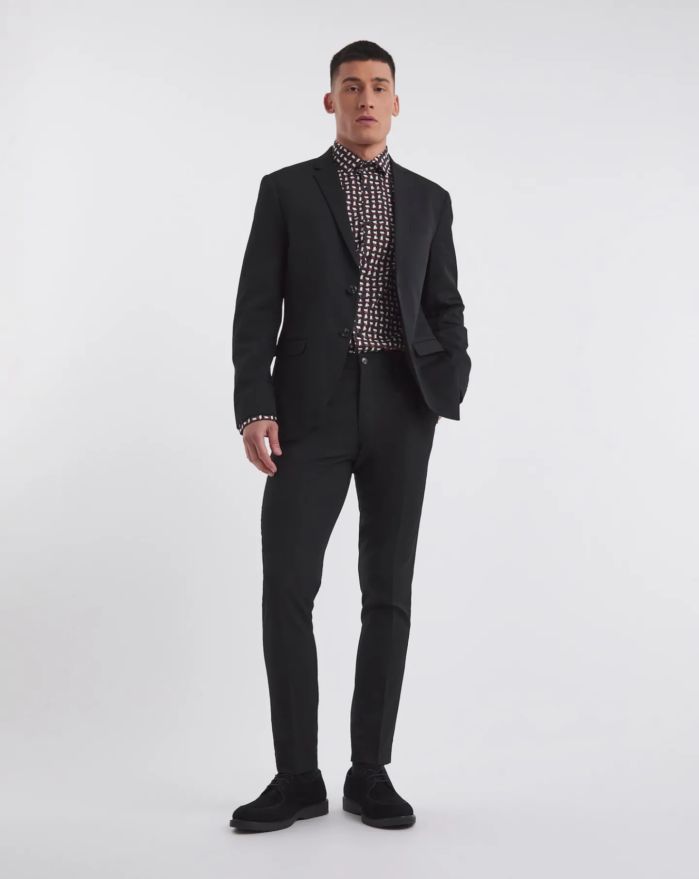 Jacamo Premium Formal Geo Print Shirt