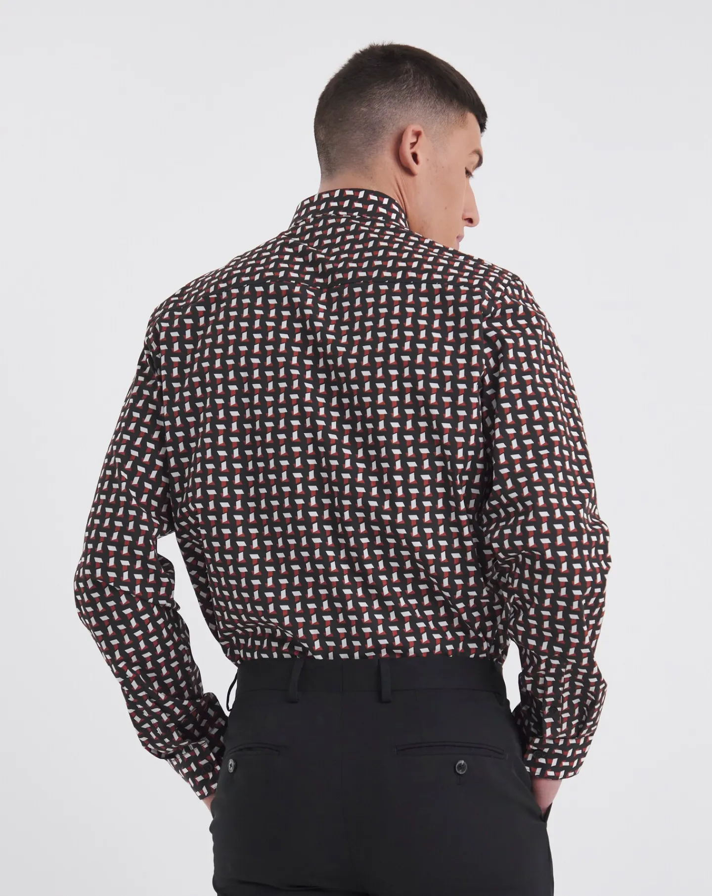 Jacamo Premium Formal Geo Print Shirt