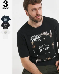 JACK & JONES Jack & Jack Floor T-Shirt Crew Neck 3 Pack