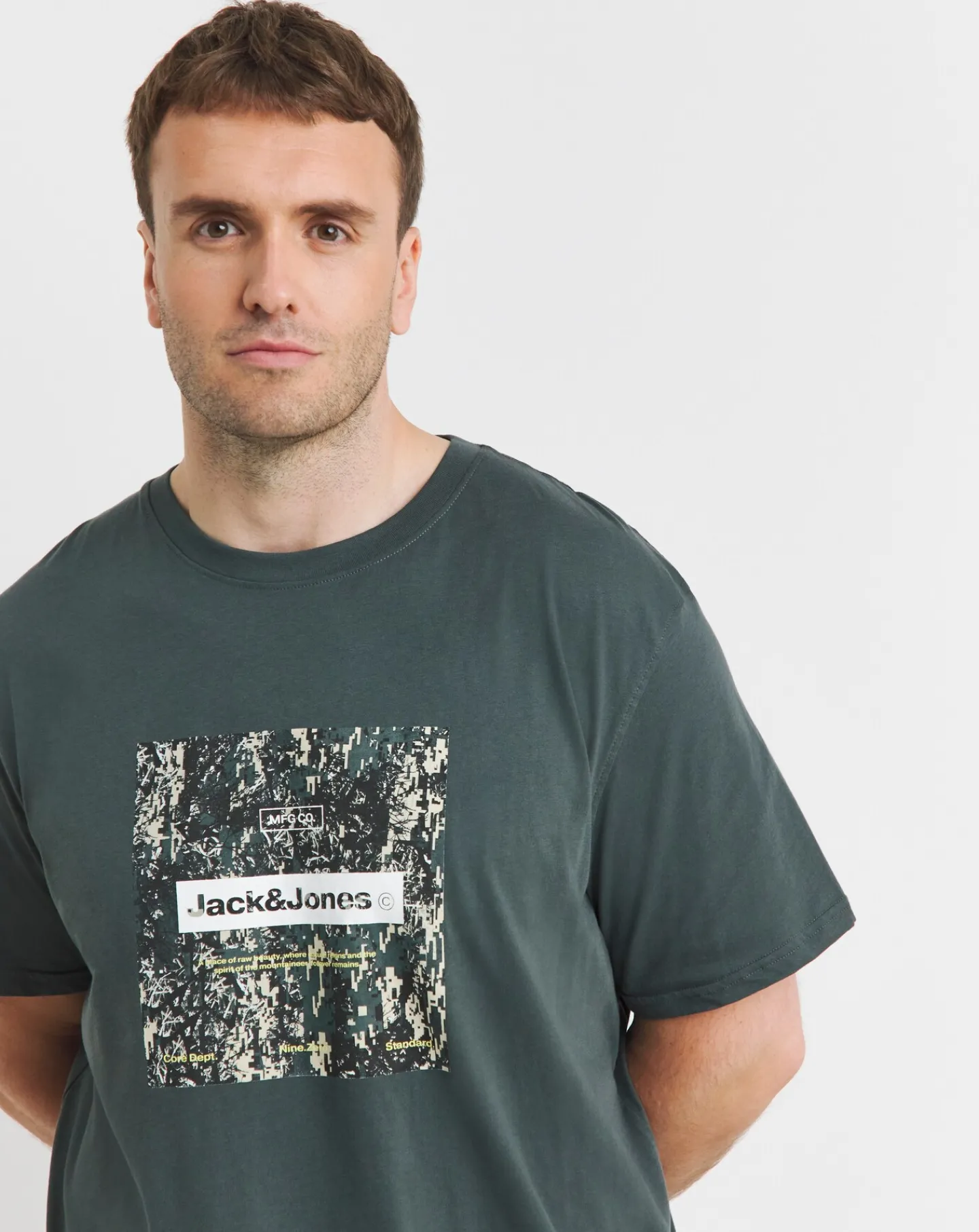 JACK & JONES Jack & Jones Alpha Front Print T-Shirt